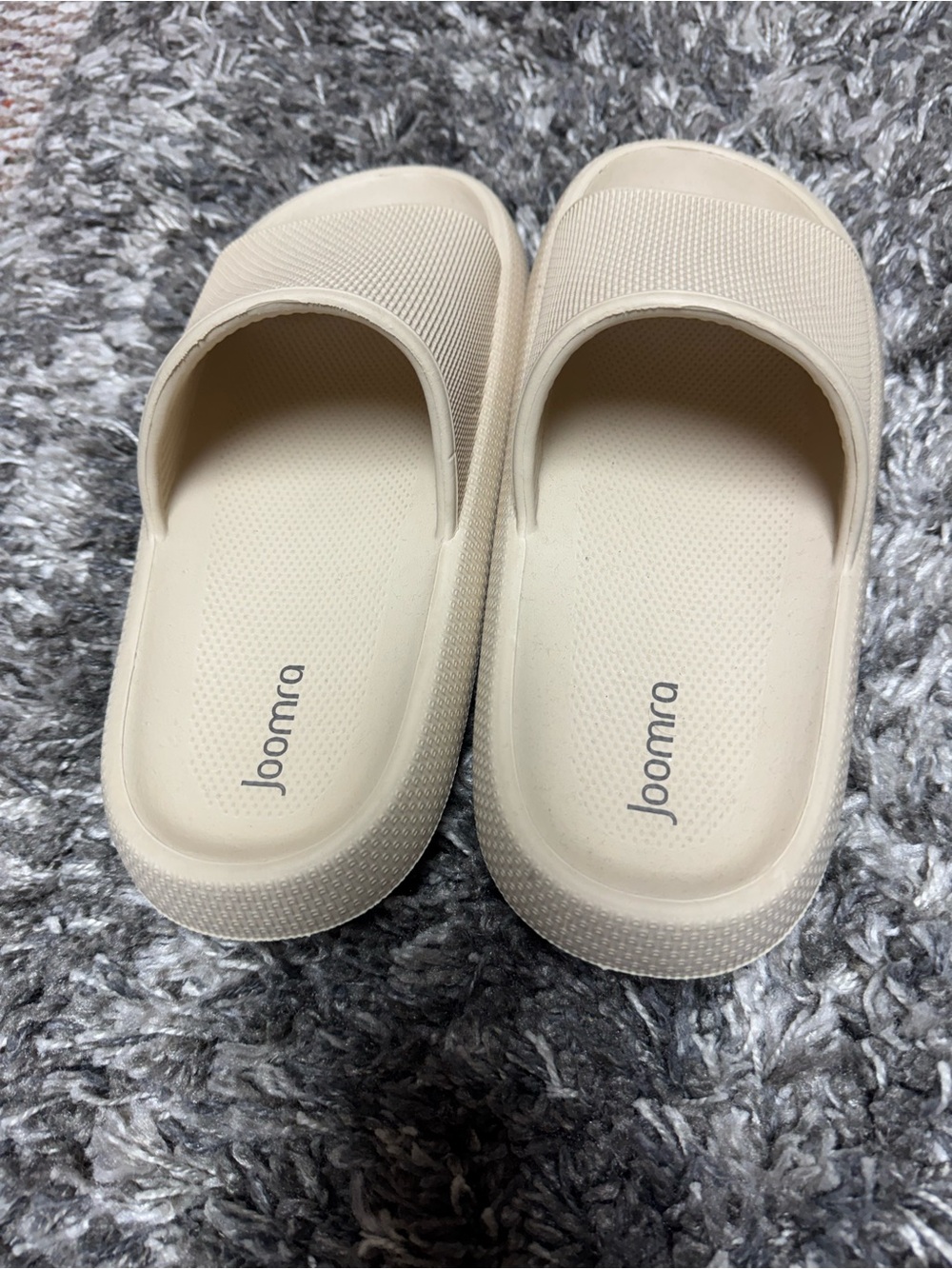 Joomra Women's Cream Slide Sandals — Comfortable Slip-On